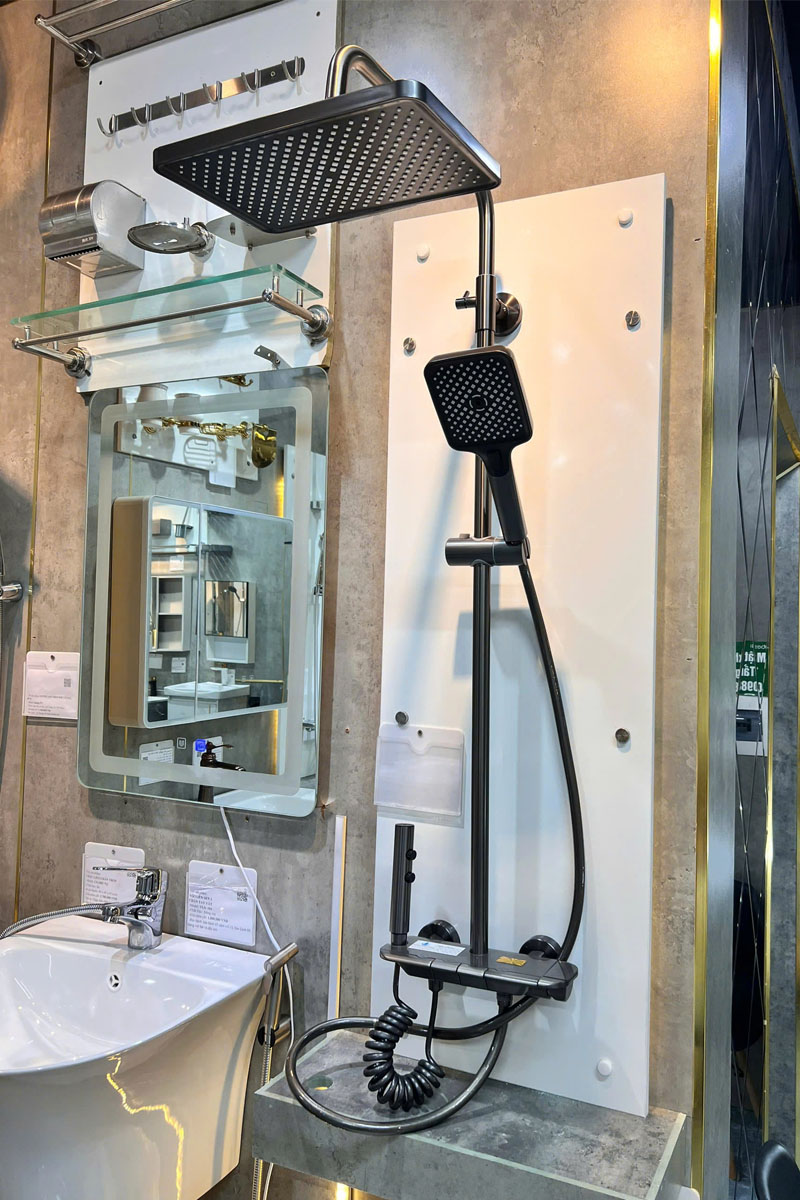 Sen cây đồng mạ Niken KB166 – Chất liệu cao cấp, 2 chế độ nước