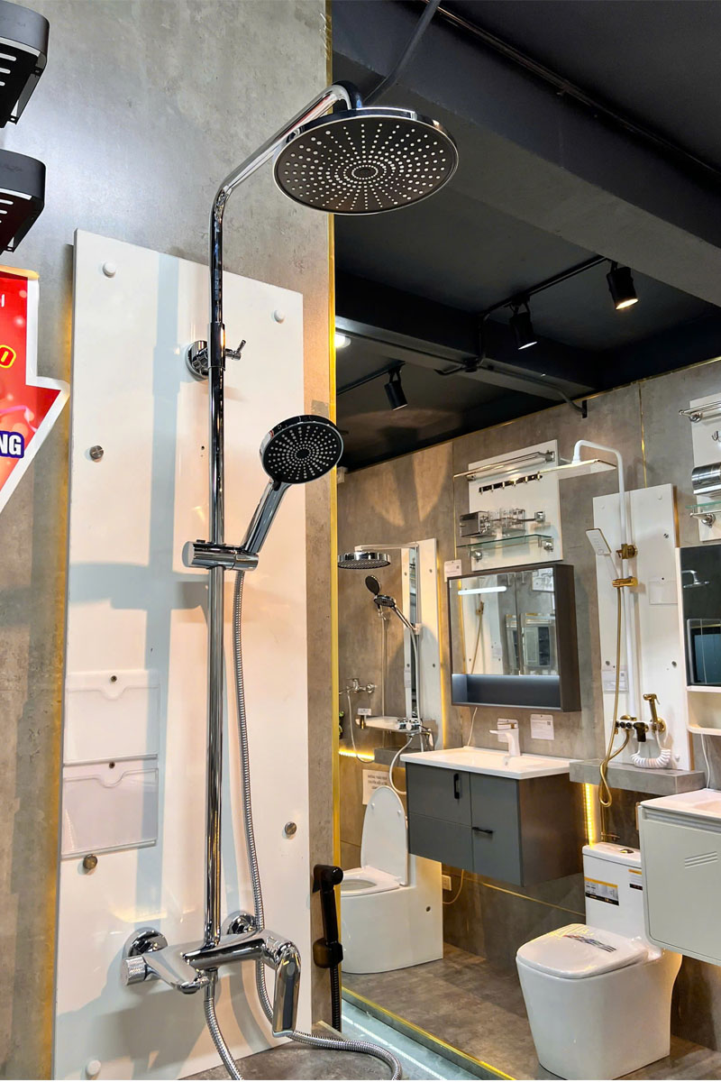 Sen cây nóng lạnh đồng mạ crom cao cấp KB101 áp lực nước mạnh