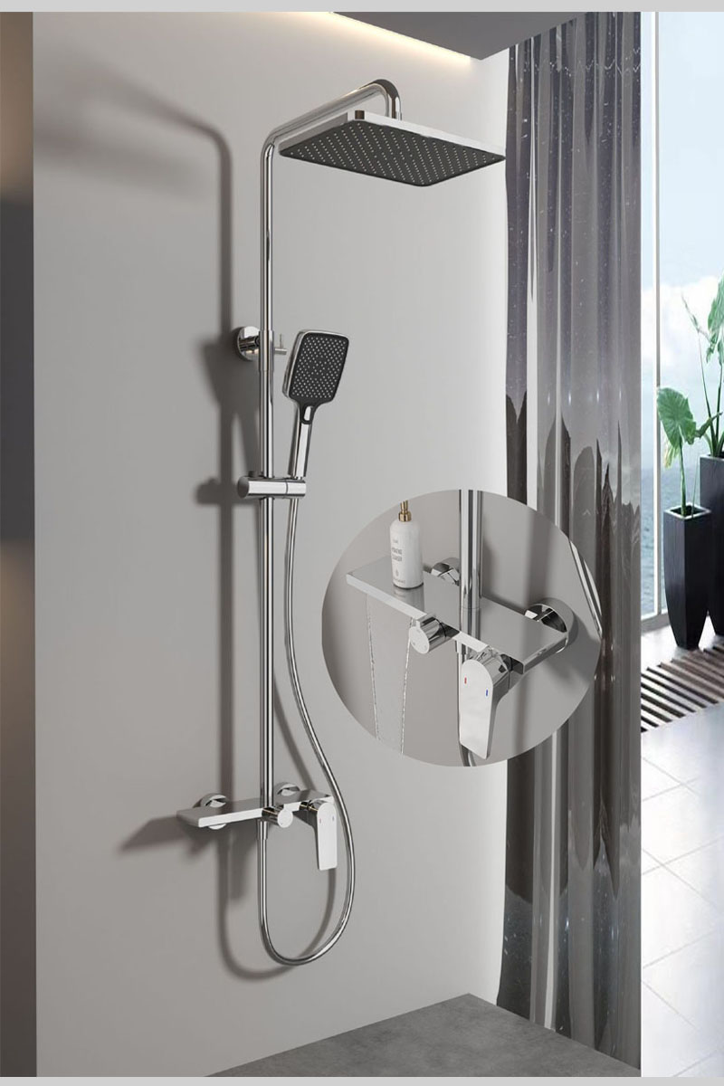 Sen tắm nóng lạnh thiết kế hiện đại trong combo SKL02