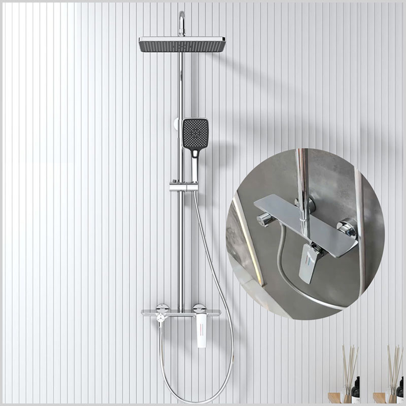 Sen tắm đứng đồng cao cấp công nghệ Hàn Quốc, áp lực mạnh