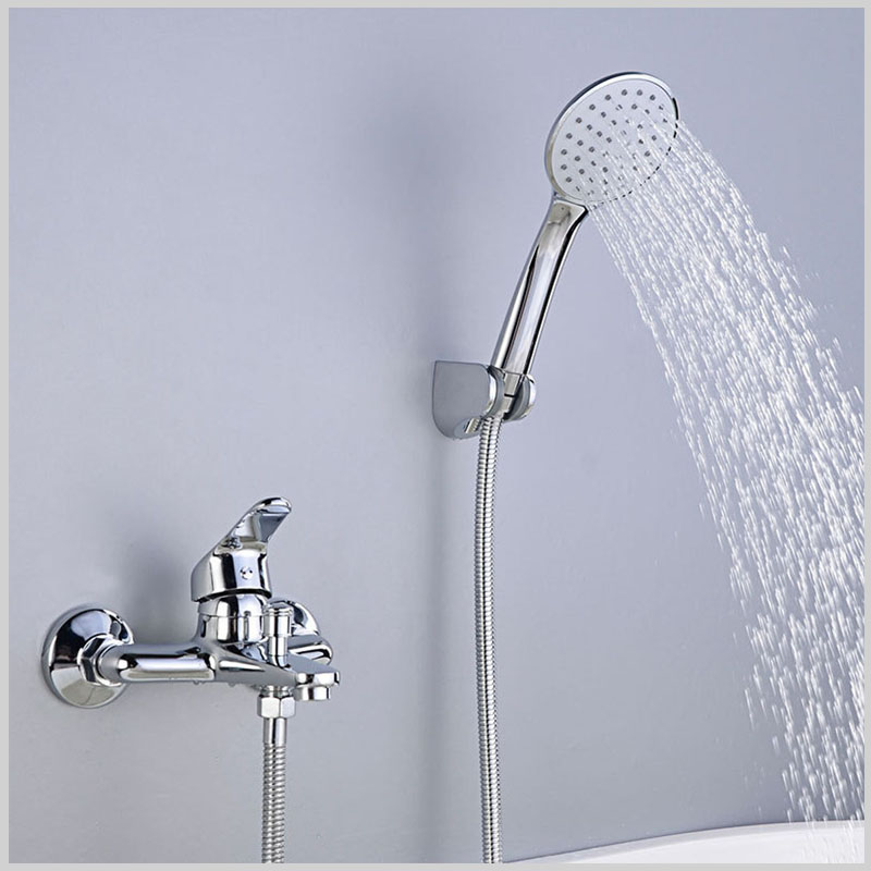 Bộ sen tắm nóng lạnh 2 chế độ – chất liệu đồng mạ chrome sang trọng