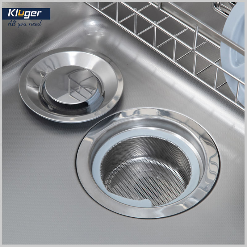 Siphon Z SLIM và bát rác 3 lớp – hệ thống thoát nước thông minh Kluger KH8048FS