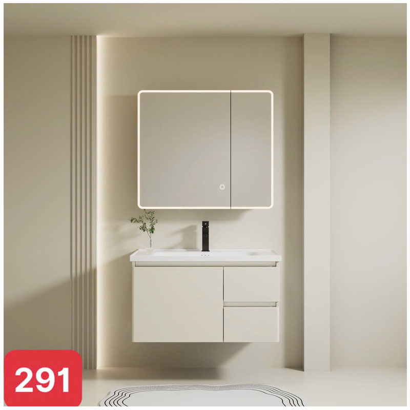 Tủ chậu lavabo nhựa PVC chống nước bền đẹp trong combo KBS29