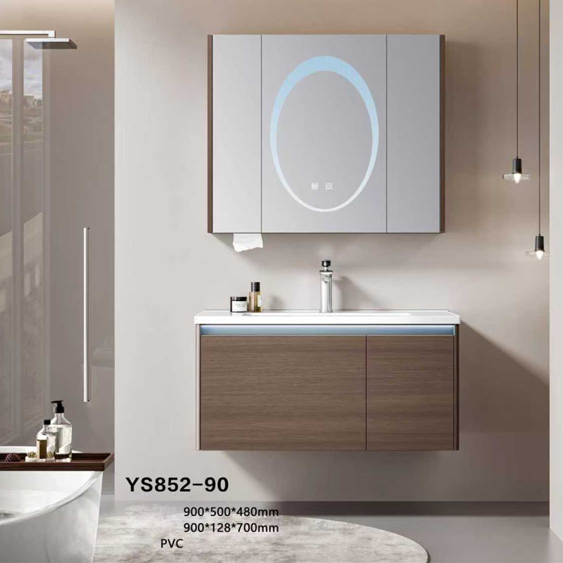 Tủ gương LED lavabo 852 ánh sáng trắng dịu chống mờ