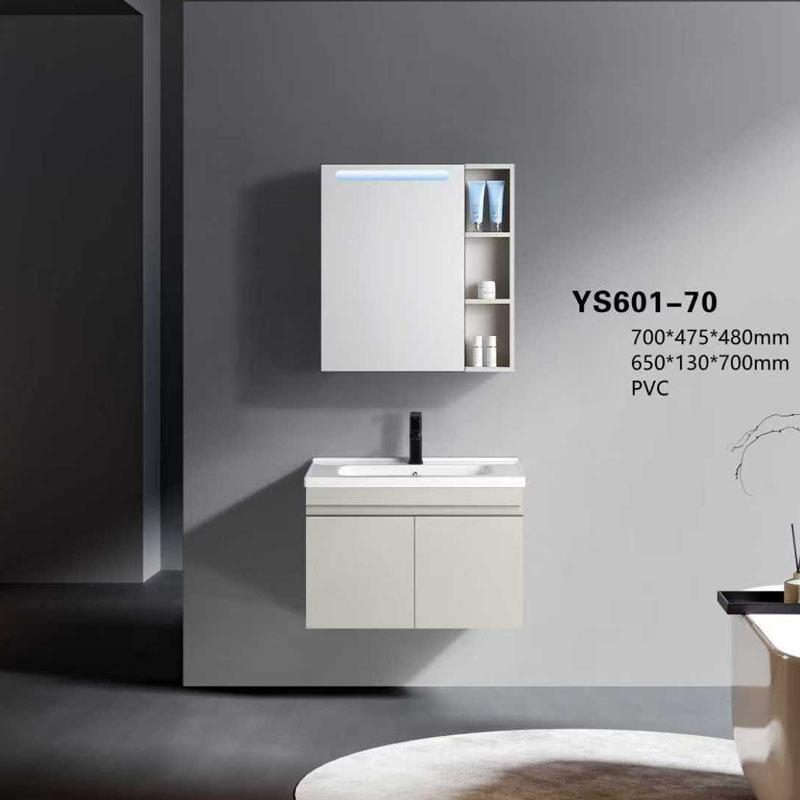 Tủ lavabo 601 PVC nguyên sinh treo tường thiết kế hiện đại