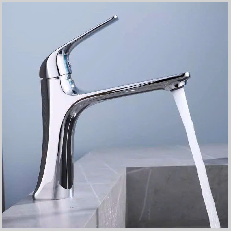 Vòi lavabo đồng thau RGL5001 cao cấp, chống gỉ, mạ chrome 3 lớp