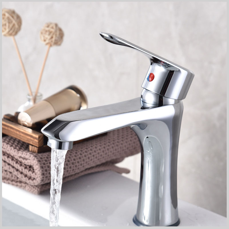 Vòi lavabo SKL19 chất liệu đồng thau mạ crom, chống gỉ, tiết kiệm nước