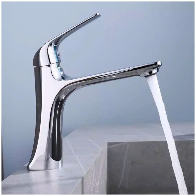 Vòi chậu Lavabo nóng lạnh thiết kế hiện đại đồng bộ bộ thiết bị nhà tắm