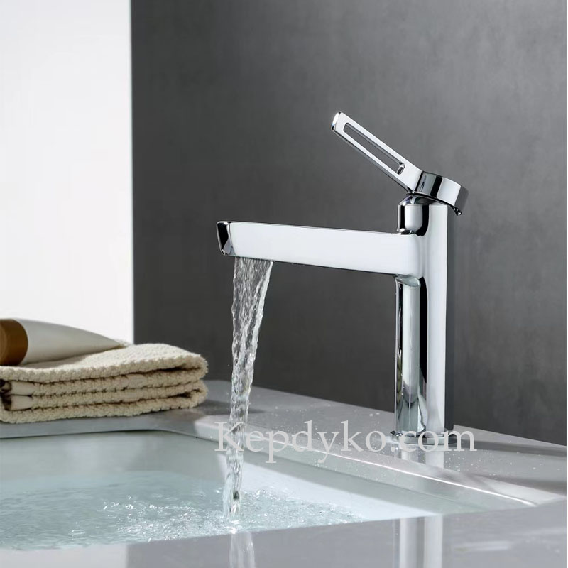 Vòi Lavabo V213 Đồng Mạ Crom 3 Lớp