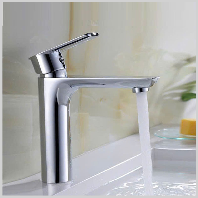 Vòi lavabo mạ chrome sáng bóng, tiết kiệm nước hiệu quả