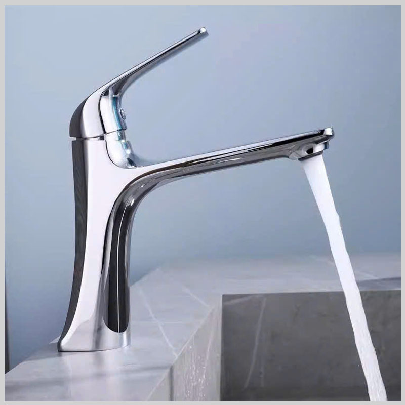 Vòi rửa mặt RGL5001 Lux đồng mạ Chrome 3 lớp cao cấp