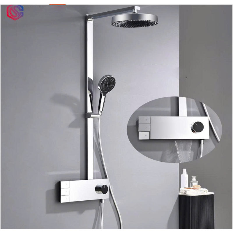 Vòi sen tắm mưa RGL001 sen cây nóng lạnh đồng mạ crom cao cấp