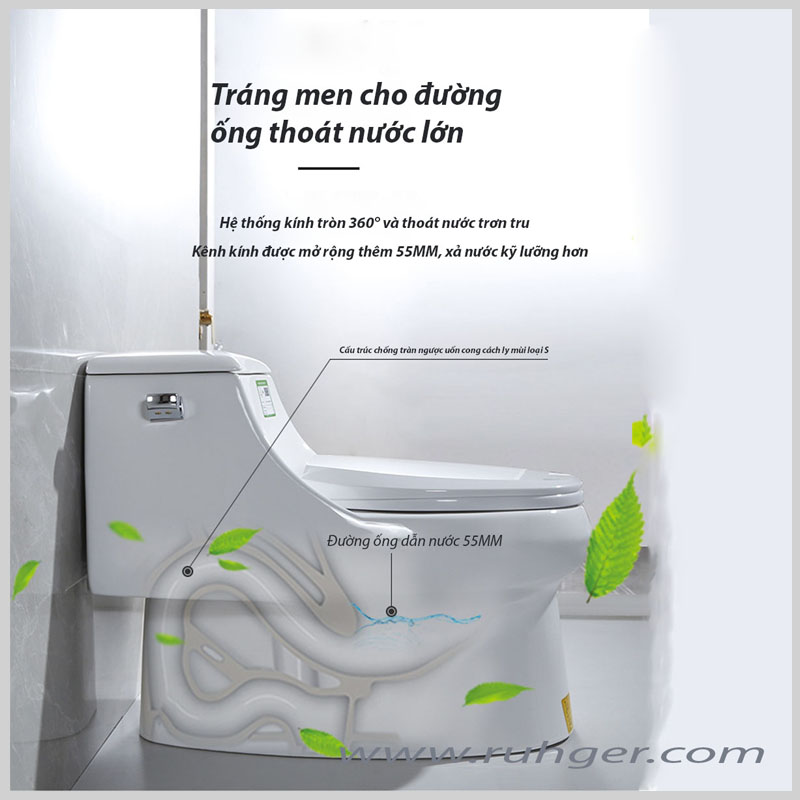 Công nghệ xả xoáy Siphonic bồn cầu BELLO BT945