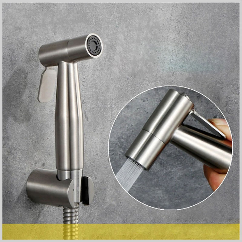 Vòi xịt vệ sinh inox 304 áp lực mạnh, chống rò rỉ