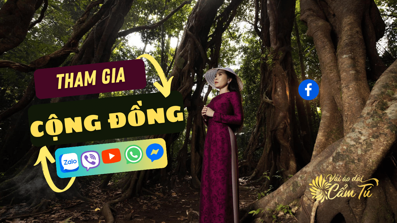 Cong Dong Vai ao dai Cam Tu thong tin moi nhat tren Zalo Facebook Messenger Viber