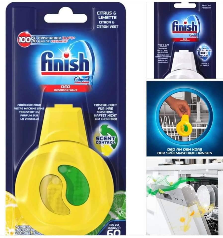 Viên tinh dầu khử mùi máy rửa bát Finish hương chanh