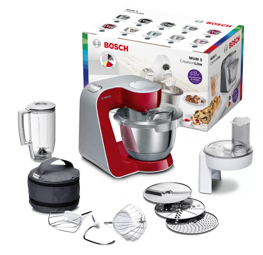 Máy Trộn Bột Đa Năng Bosch MUM58720 - Màu đỏ kim cương