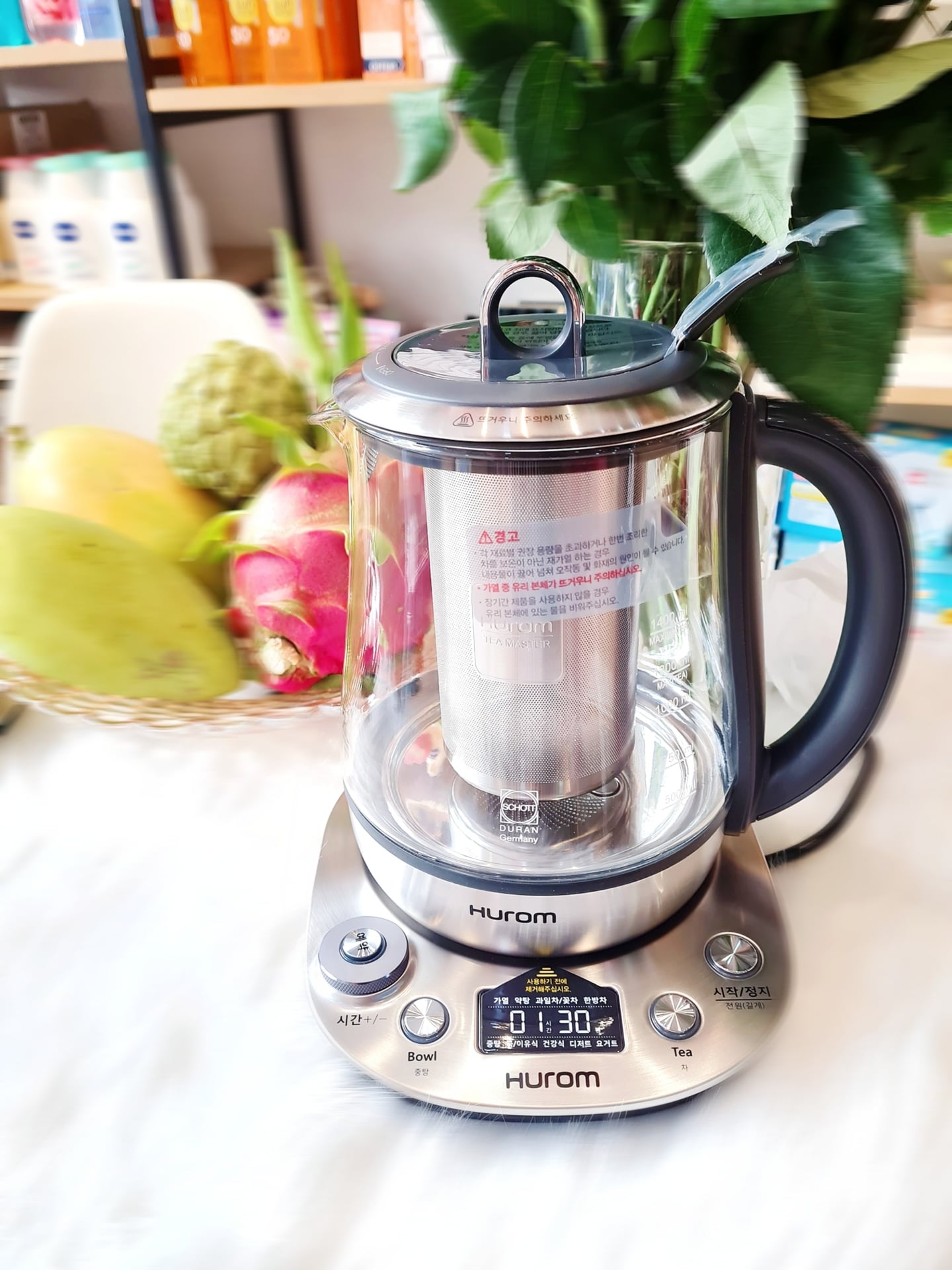 Ấm chưng yến và pha trà Hurom Tea Master TM-P02FSS