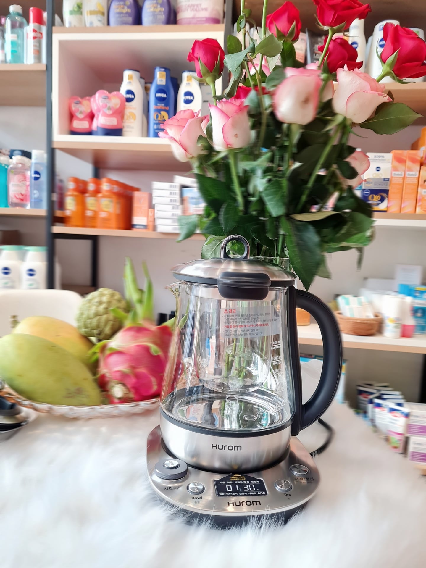 Ấm chưng yến và pha trà Hurom Tea Master TM-P02FSS