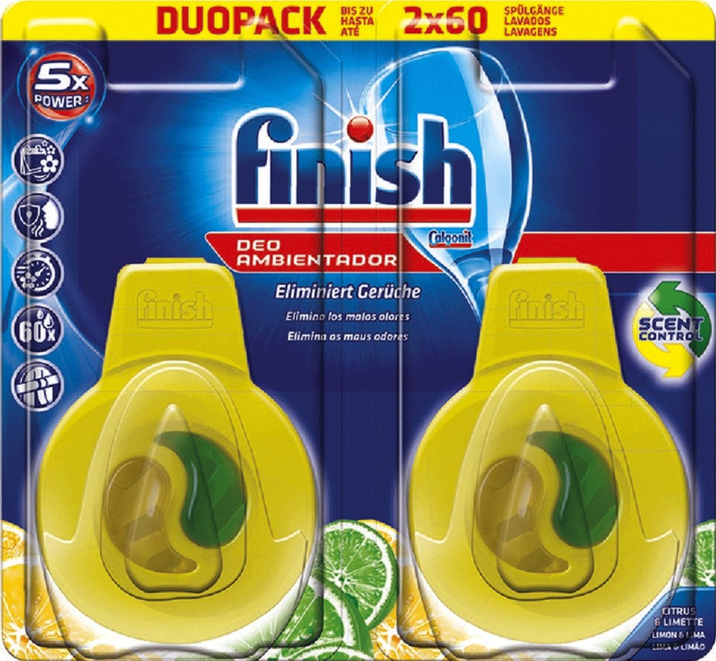 Viên tinh dầu khử mùi máy rửa bát Finish hương chanh