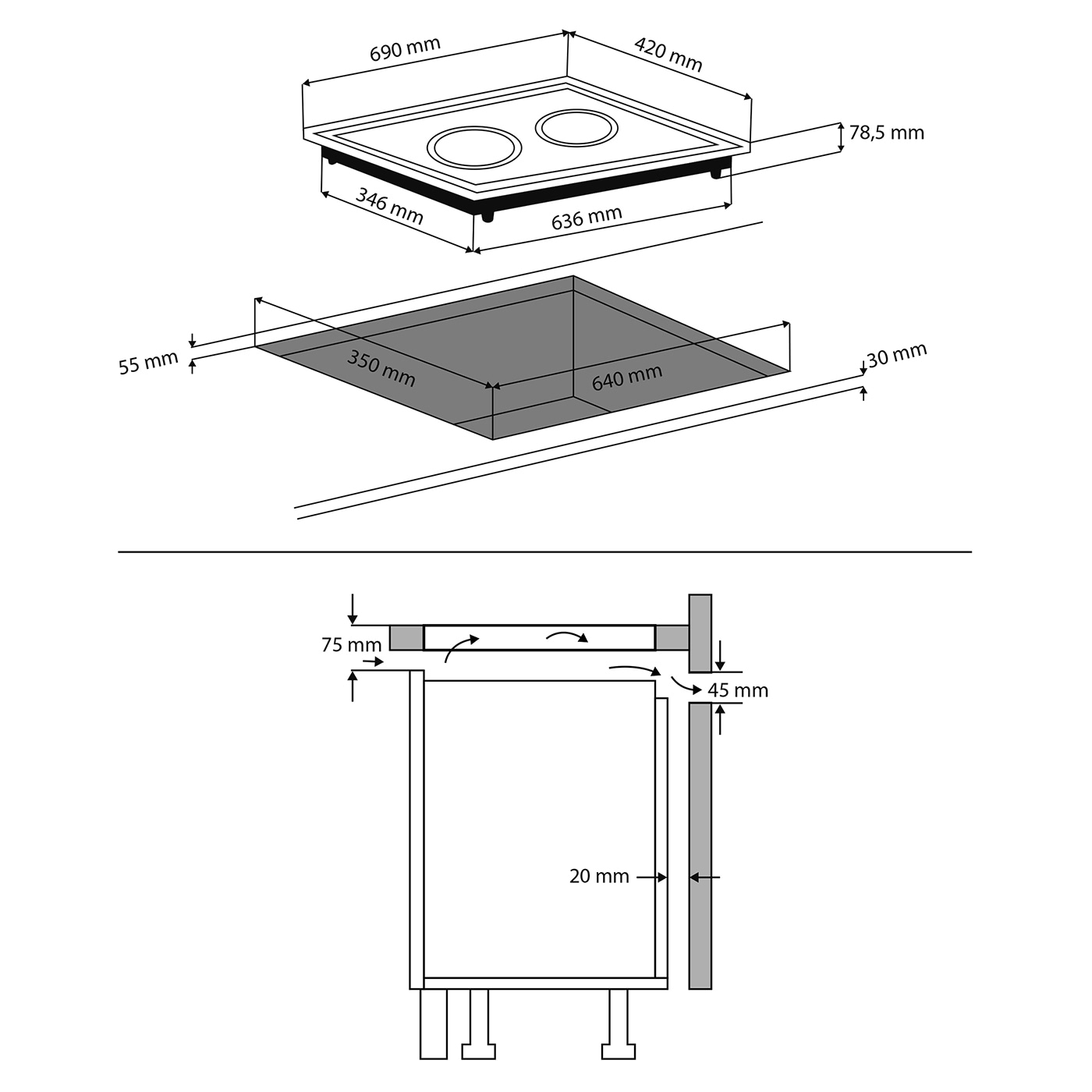 Bếp từ đôi CASO DuoChef 3500