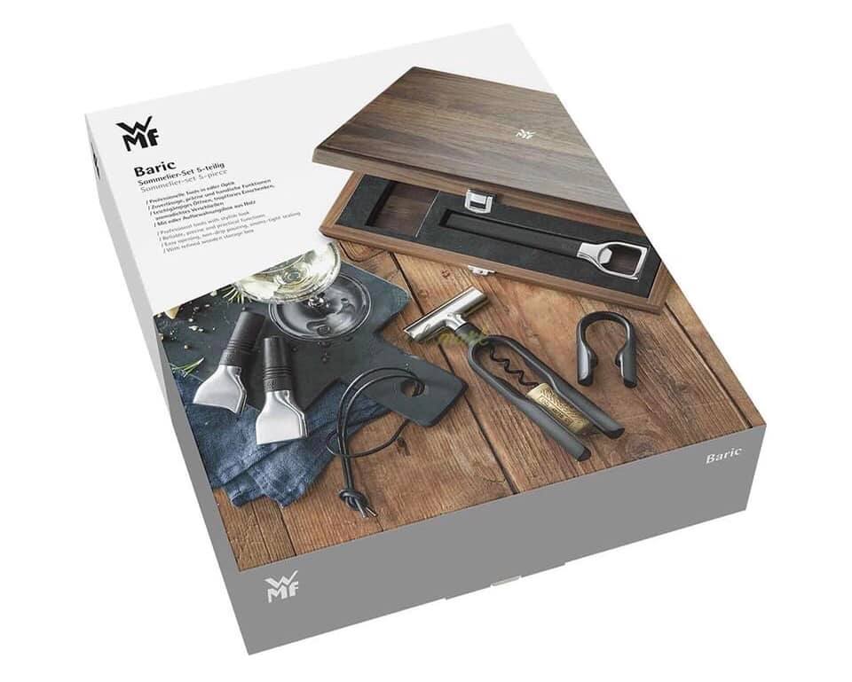 BỘ DỤNG CỤ MỞ RƯỢU WMF BARIC SOMMELIER, 5 MÓN