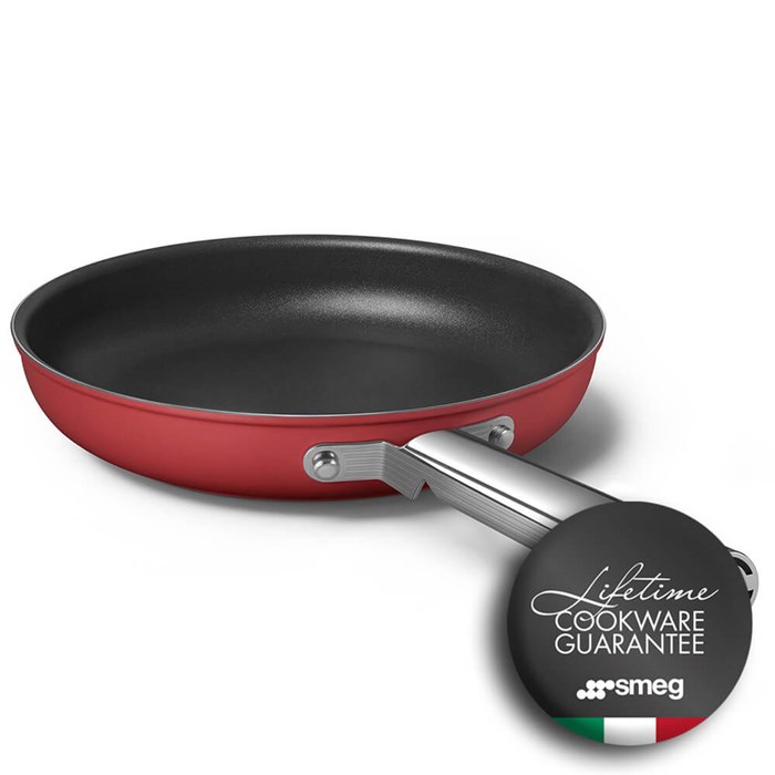 CHẢO CHỐNG DÍNH THÉP KHÔNG GỈ SMEG COOKWARE 50'S STYLE SIZE 24cm