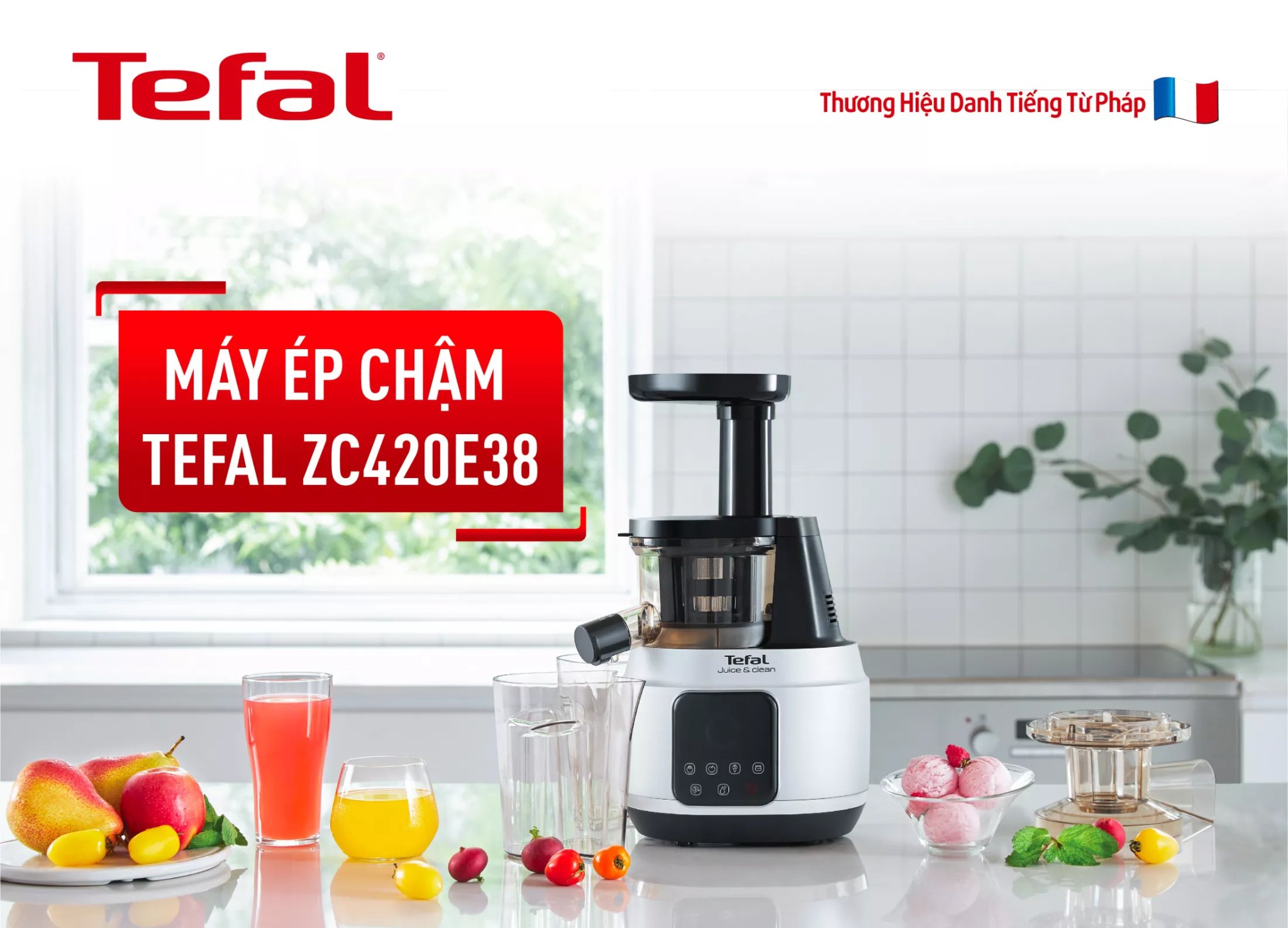 Máy ép chậm Tefal ZC420E38