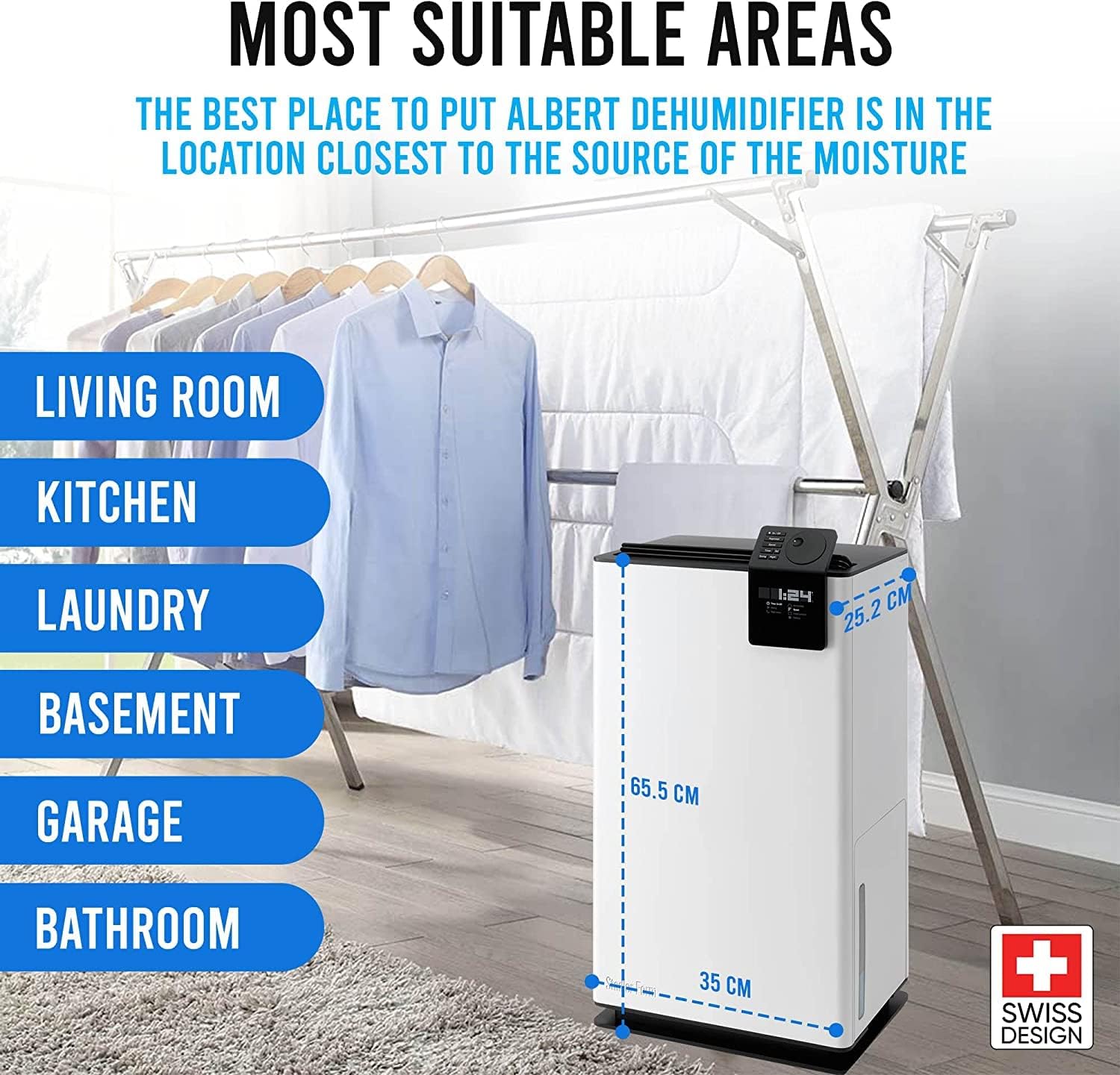 Máy hút ẩm Stadler Form Albert VLO-032 dung tích 20L