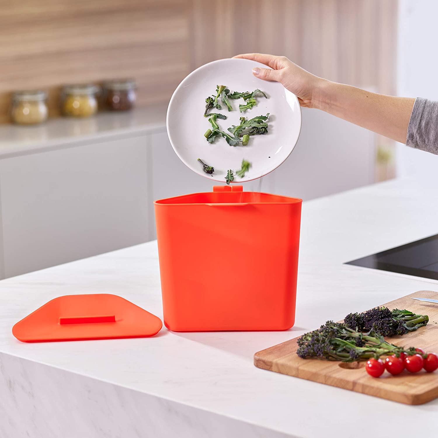 Thùng rác 2 ngăn Joseph Joseph 30060 TotemCompact 60L - Stainless Steel