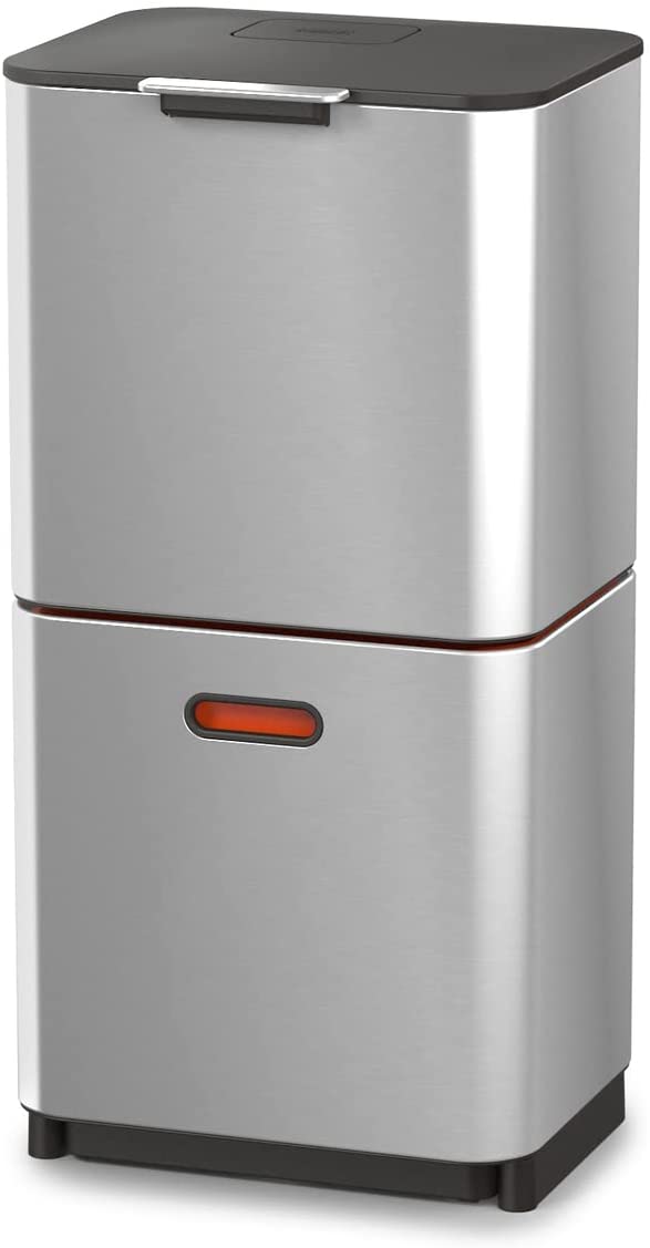 Thùng rác 2 ngăn Joseph Joseph 30060 TotemCompact 60L - Stainless Steel