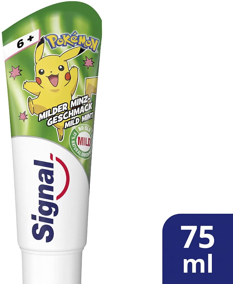Kem Đánh Răng Signal Milder Minz Geschmac Pokémon 6+
