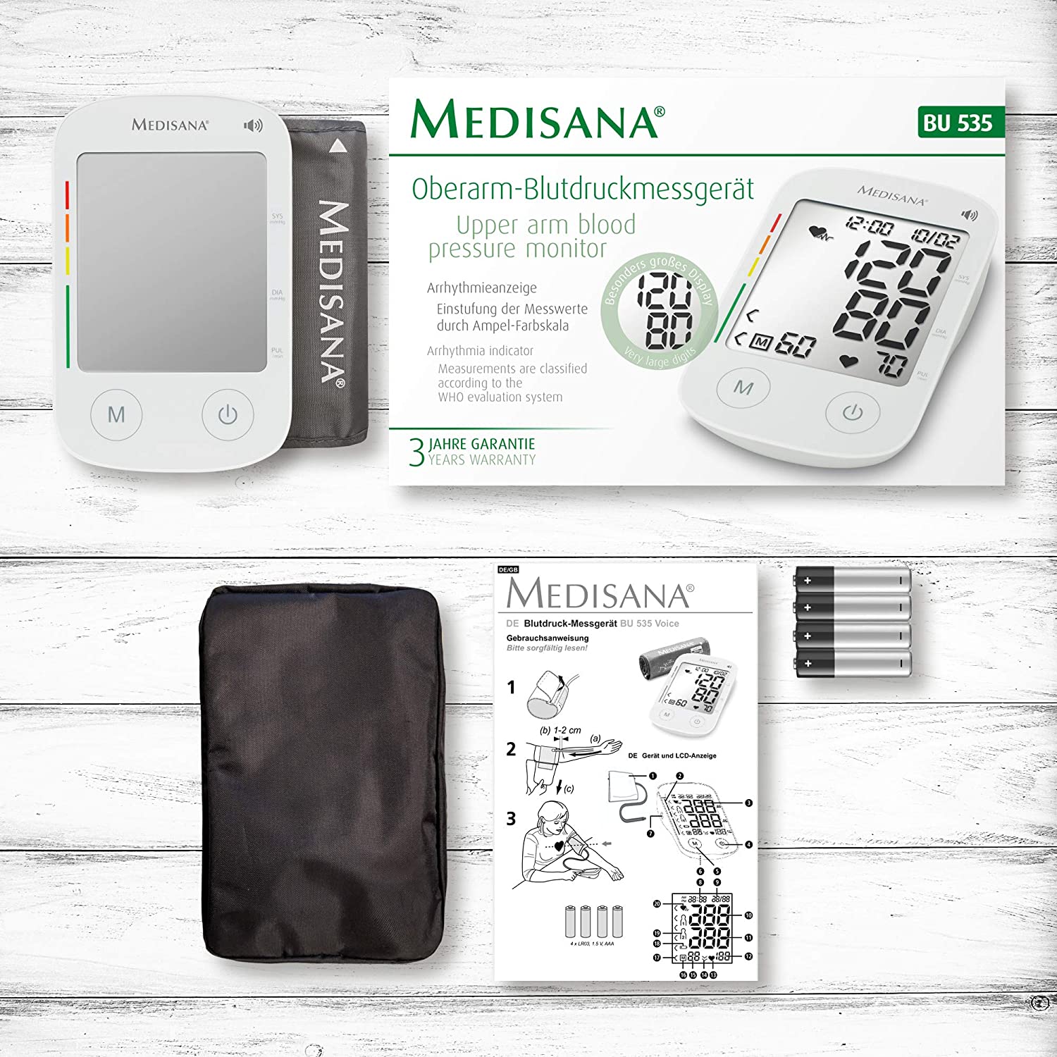 Máy đo huyết áp Medisana BU 535