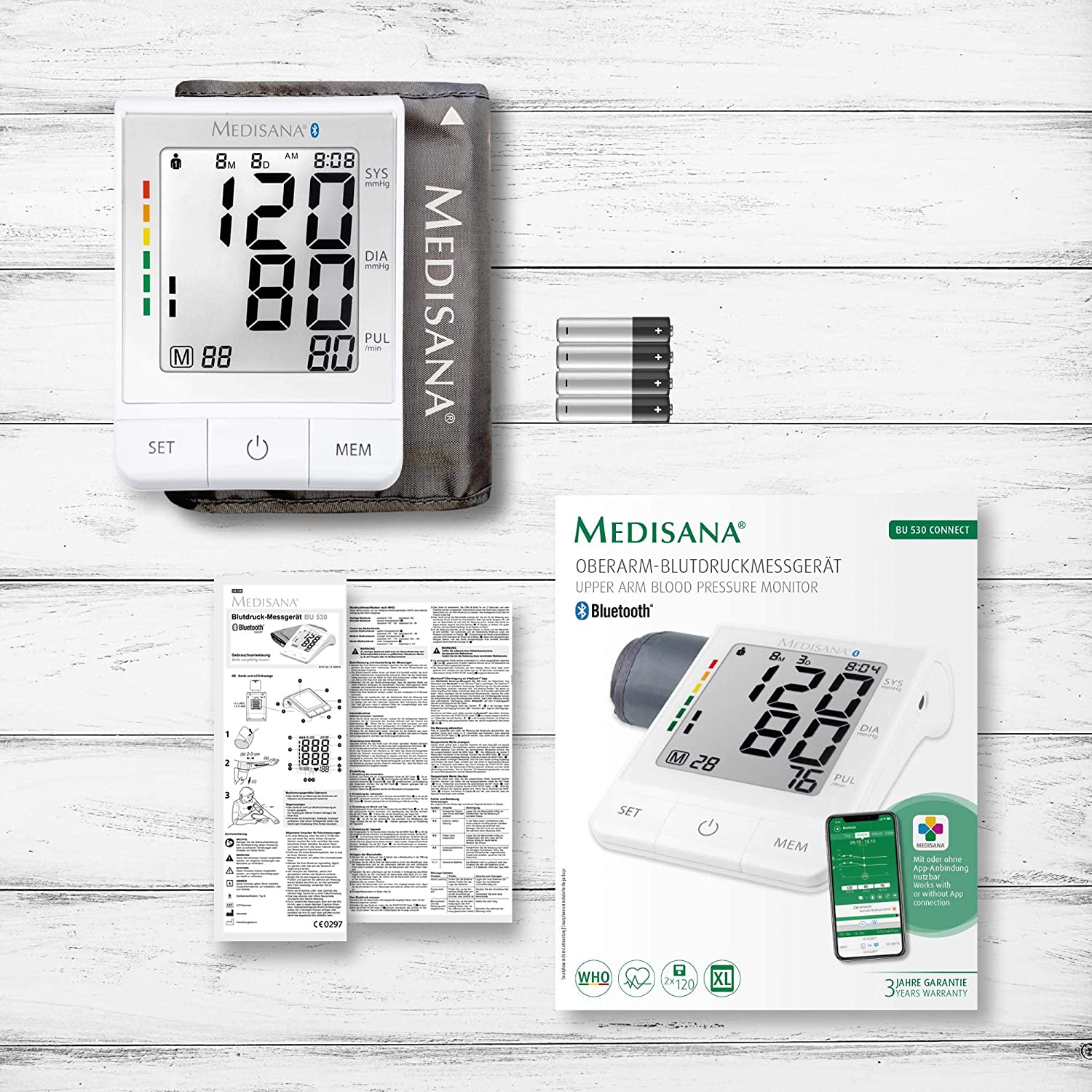 MÁY ĐO HUYẾT ÁP BẮP TAY MEDISANA BU 530