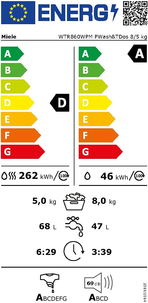 Máy Giặt Sấy Miele WTR860 WPM