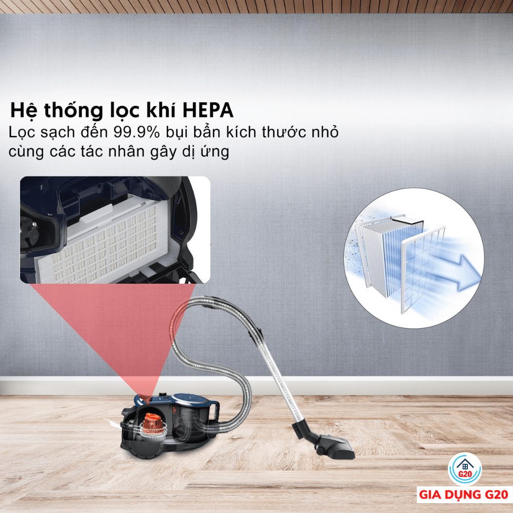 Máy hút bụi sử dụng hộp chứa Bosch Serie 6 - BGS412000