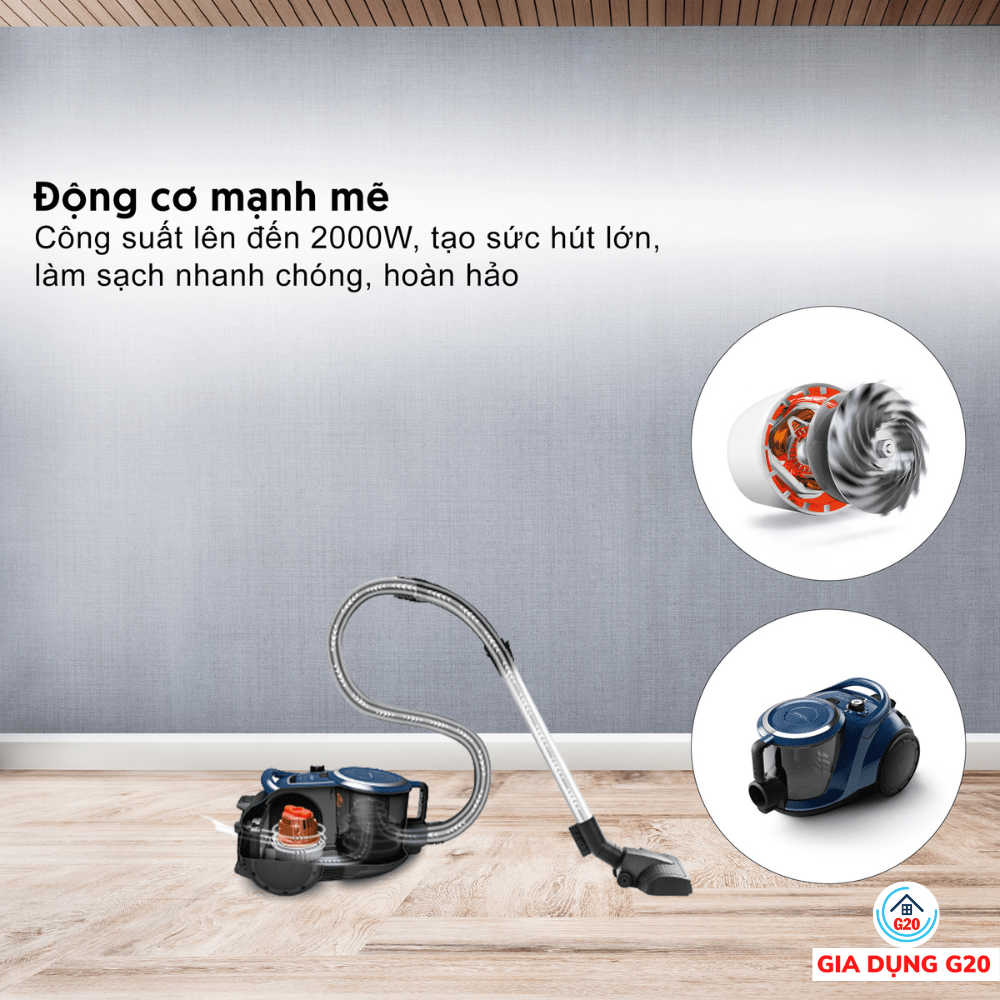Máy hút bụi sử dụng hộp chứa Bosch Serie 6 - BGS412000