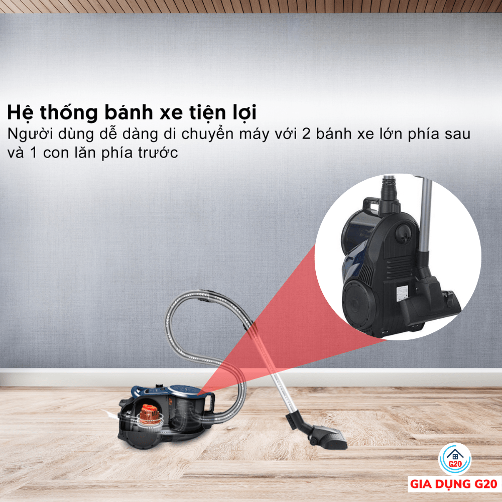 Máy hút bụi sử dụng hộp chứa Bosch Serie 6 - BGS412000