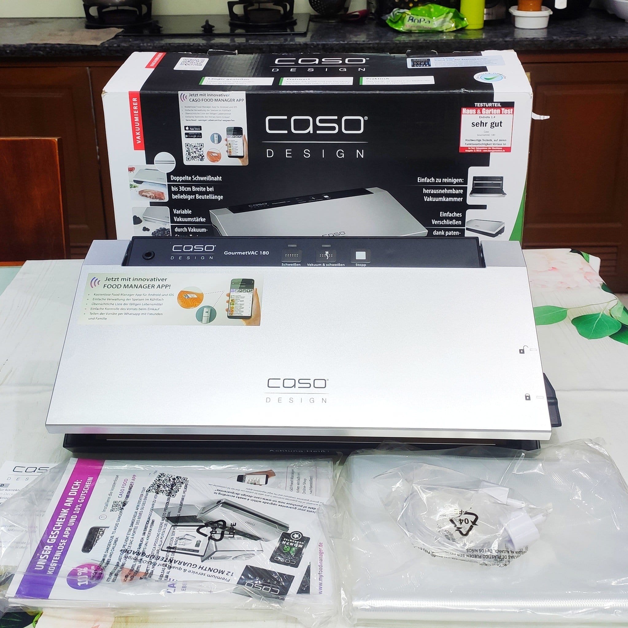 Máy Hút Chân Không Caso GourmetVAC 180, Công suất 120W