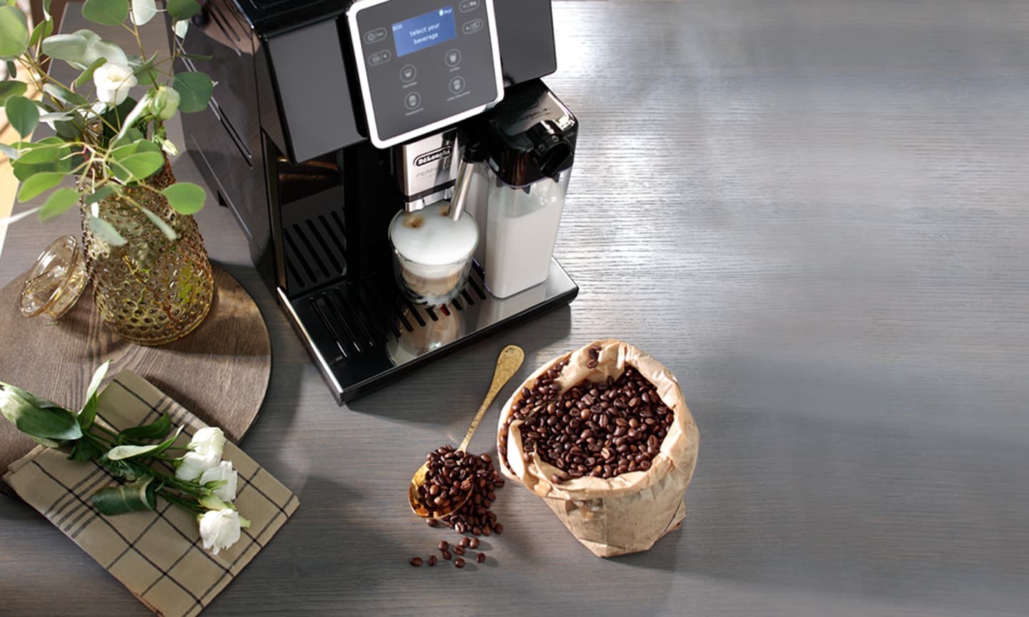 Máy pha café tự động De’longhi ESAM 420.40.B Perfecta Evo