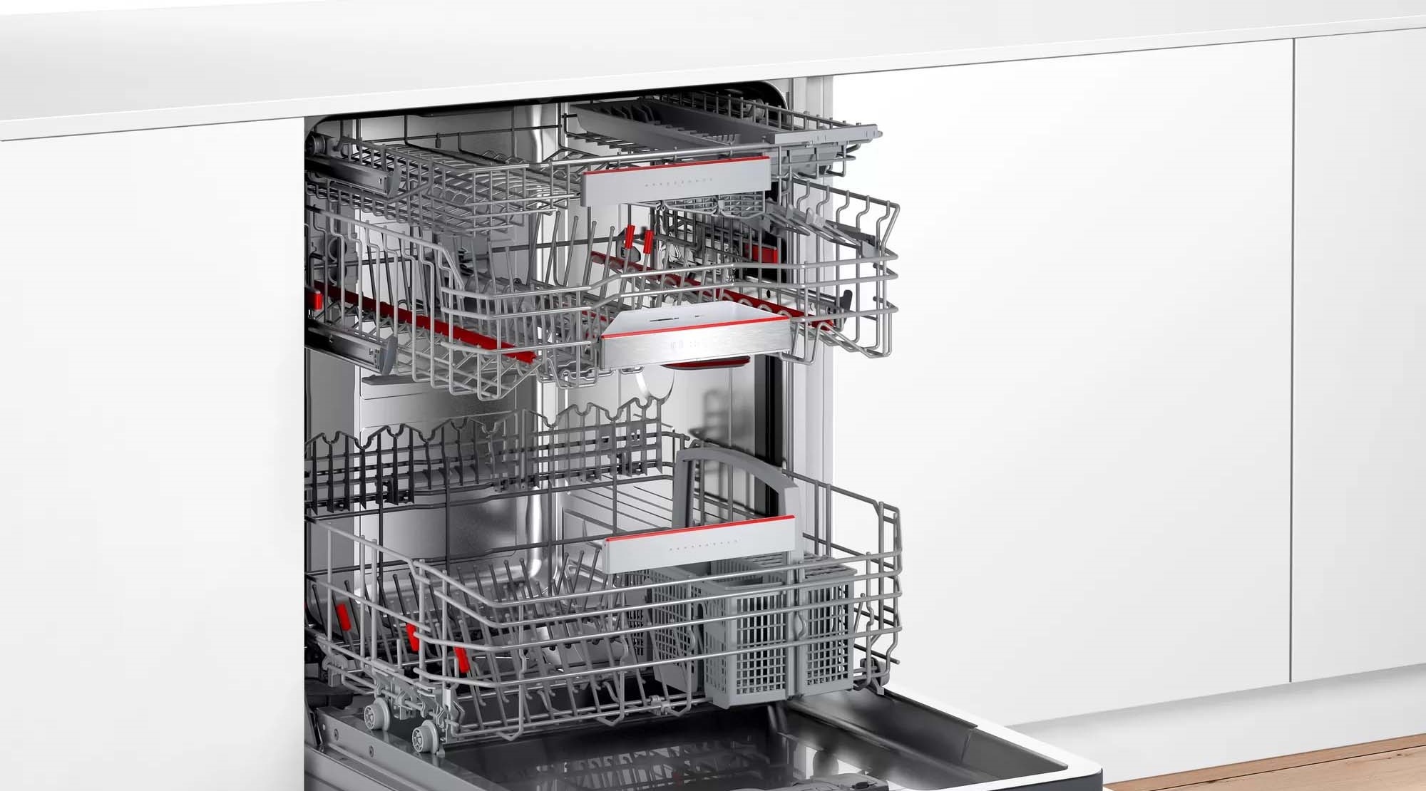 Máy rửa bát Bosch bán âm SMI6EDS57E - Serie 6, Dung tích 13 bộ