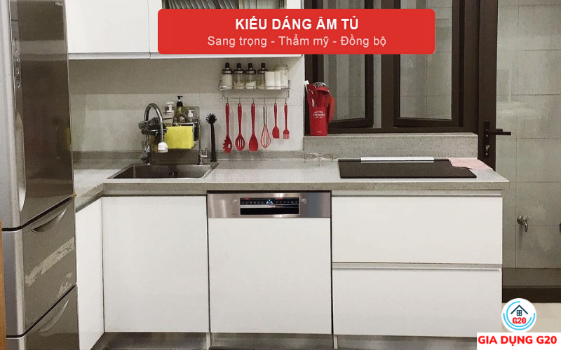 Máy rửa bát bán âm Bosch SMI4ECS14E Serie 4, dung tích 13 bộ