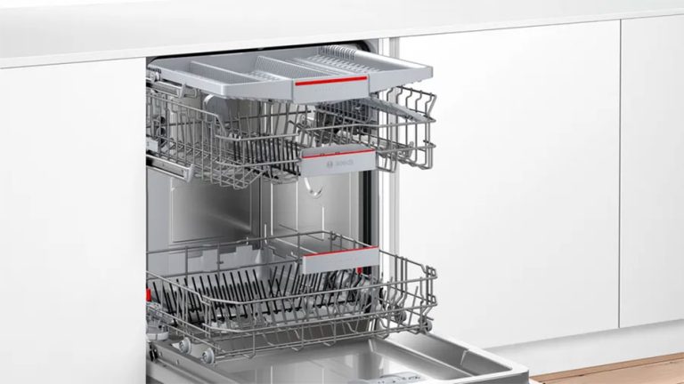 Máy rửa bát bán âm Bosch SMI4HVS33E – Serie 4, Dung tích 13 bộ