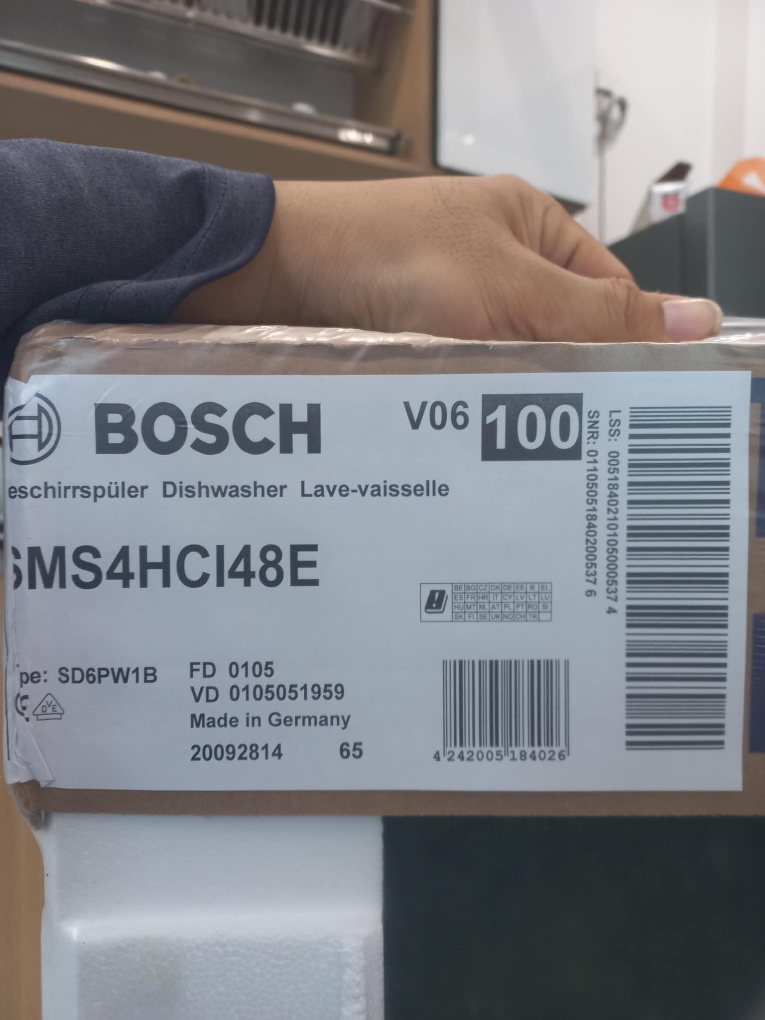 Máy Rửa Bát Bosch SMS4HCI48E Series 4 – Độc Lập