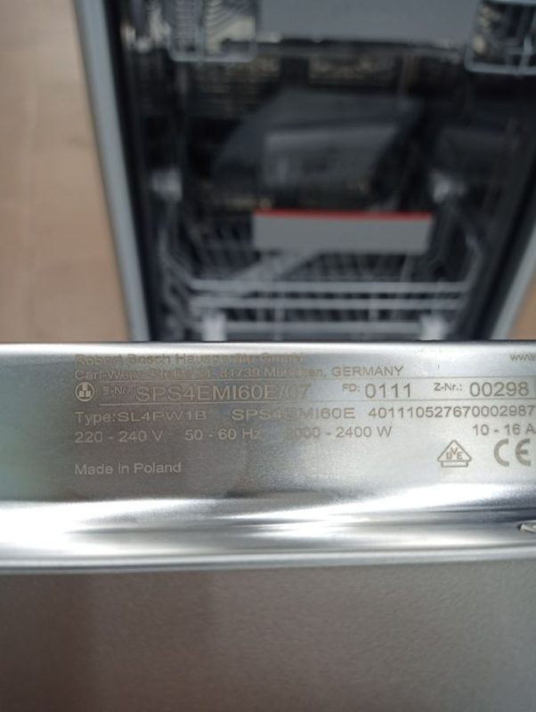 MÁY RỬA BÁT ĐỘC LẬP BOSCH 45CM SPS4EMI60E SERIE 4
