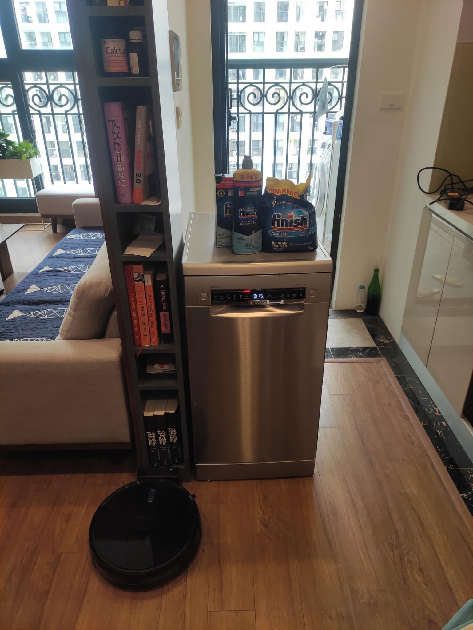 Máy rửa bát Bosch SRS4HMI61E Series 4 Rộng 45 cm