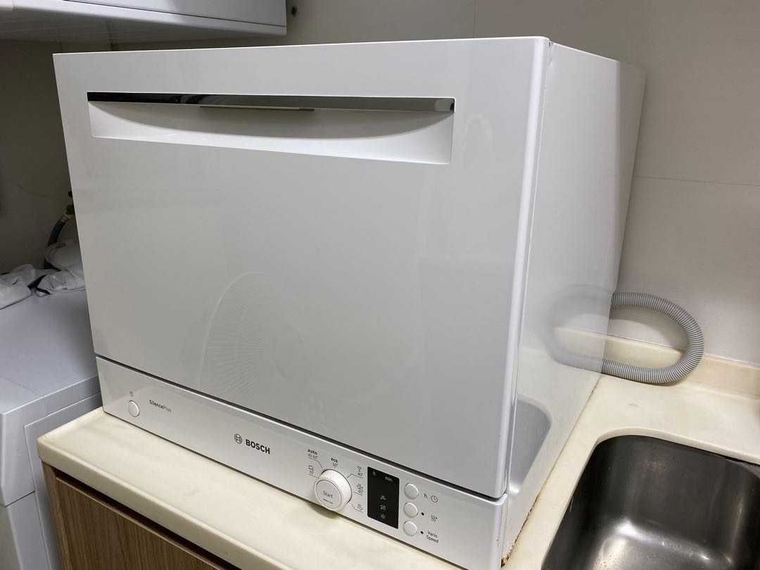 Máy rửa bát mini để bàn Bosch SKS62E32EU, Serie 4, Dung lượng 6 bộ đồ Châu Âu