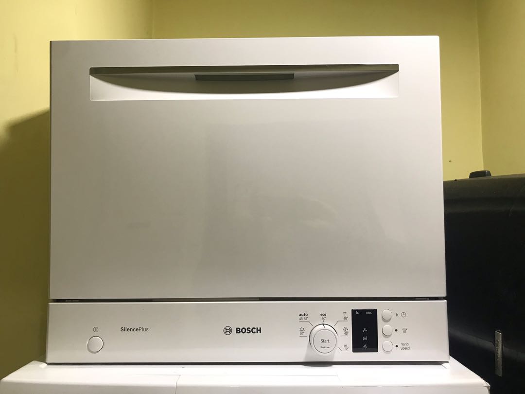 Máy rửa bát mini để bàn Bosch SKS62E32EU, Serie 4, Dung lượng 6 bộ đồ Châu Âu