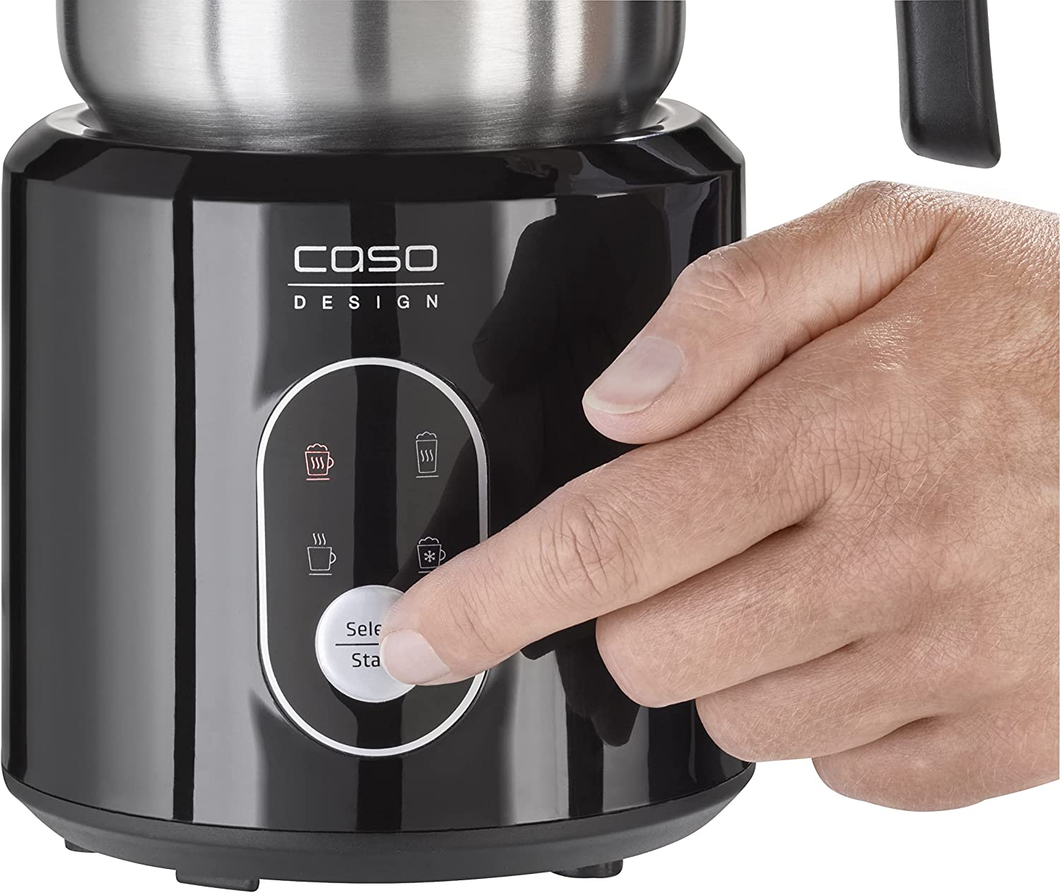 Máy Tạo Bọt Sữa Caso Crema & Choco Black 1665 và Inox 1666