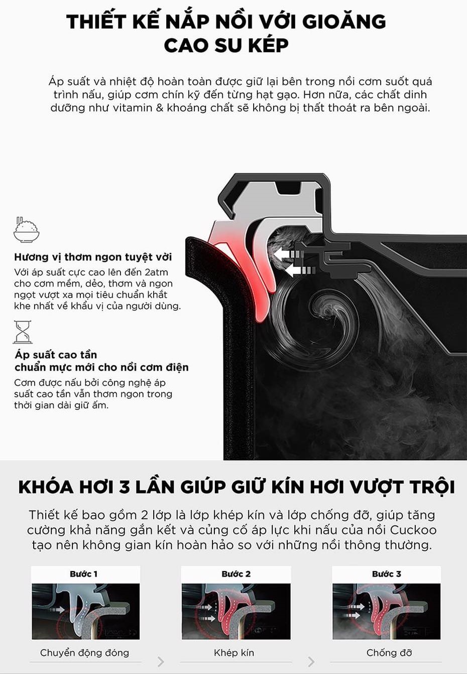 Nồi cơm điện cao tần Cuckoo CRP-CHP1010FW